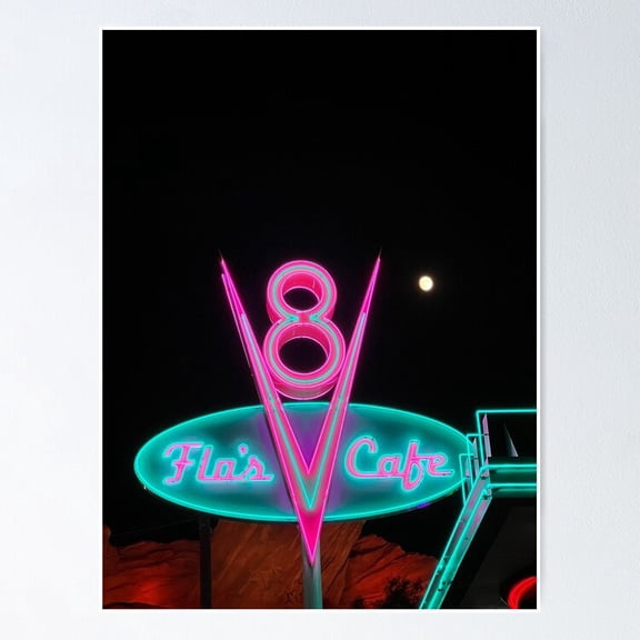 Retro Roadside Diner Pit Stop Advertisement Wall Art Kitchen Decor, Unframed Poster