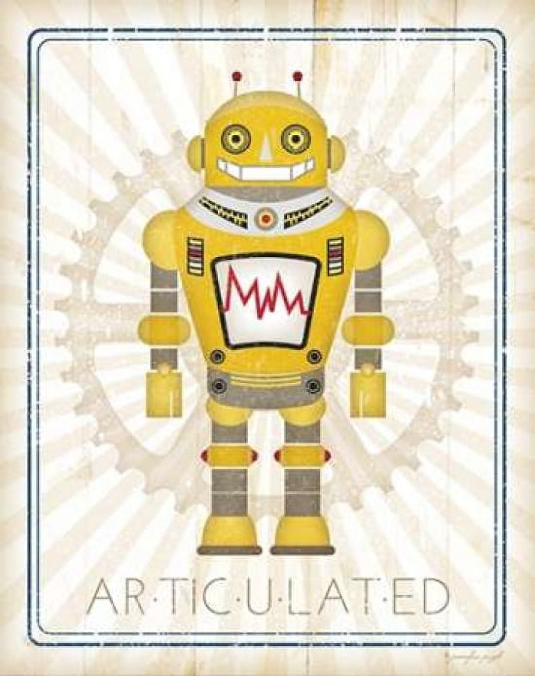 Retro Robot I Canvas Art - Jennifer Pugh (22 x 28)