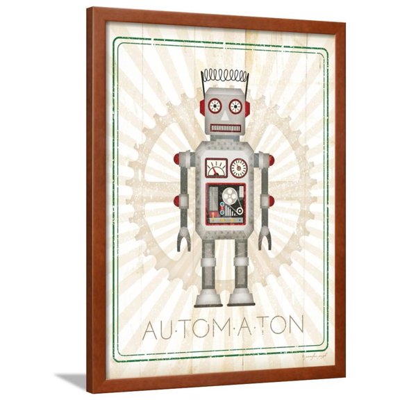 Retro Robot II, Framed Art Print Wall Art by Jennifer Pugh Sold by Art.Com