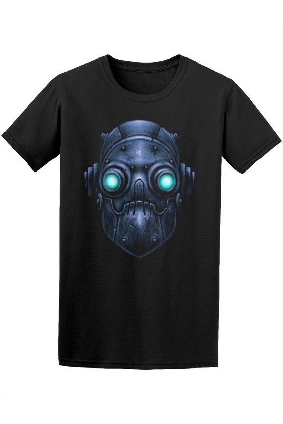 Retro Robot With Glowing Eyes T-Shirt Men -Image by Shutterstock, Male Large