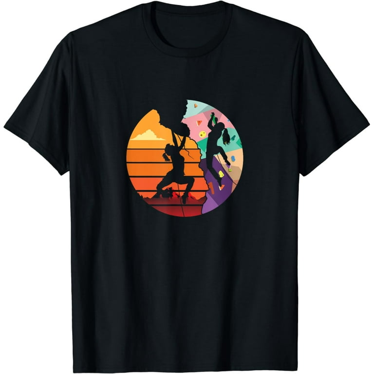 Bouldering - Distressed Retro Rock Climbing T-Shirt Bouldering - Distressed Retro Rock Climbing T-Shirt