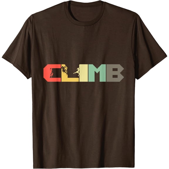 Retro Rock Climbing Vintage Mountaineer Climb Climber Unisex T-Shirt for Men Women Kids Toddler