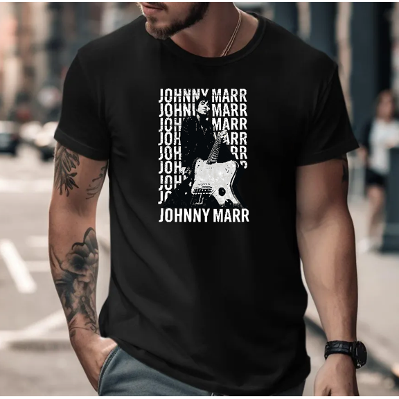 Retro Rock Musician Vintage Guitarist Inspired Artistic Creative Graphic Unisex T-Shirt V90084, up to size 5XL