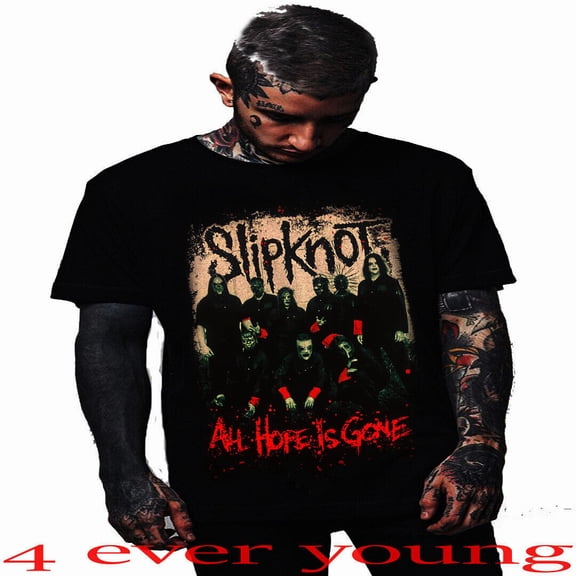Retro Rock Punk Inspired All Hope Is Gone Style Graphic Shirt