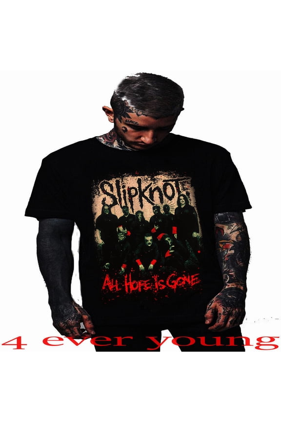 Retro Rock Punk Inspired All Hope Is Gone Style Graphic Shirt