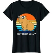 Retro Rodent Funny Capybara Dont Be Worry Be Capy T-Shirt Gift