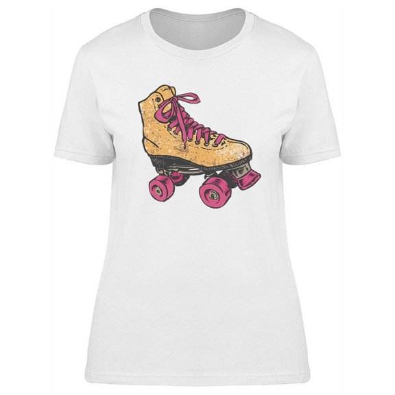 Retro Roller Skate T-Shirt Women -Image by Shutterstock, Female x-Large