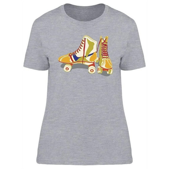 Retro Roller Skates T-Shirt Women -Image by Shutterstock, Female Small