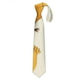 thumbnail image 1 of Retro Rooster & Hen Design Satin Tie for Men - Classic Wrinkle-Resistant Business Formal Necktie Gift, 1 of 5
