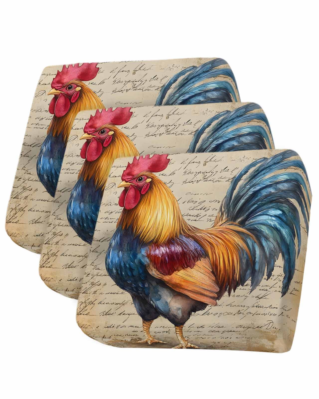 Retro Rooster Sofa Couch Cushion Covers Washable Removable Stretchable retro-rooster-sofa-couch-cushion-covers-washable-removable-stretchable