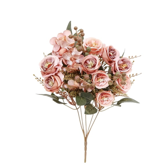 Retro Rose Hydrangea Berry Bouquet