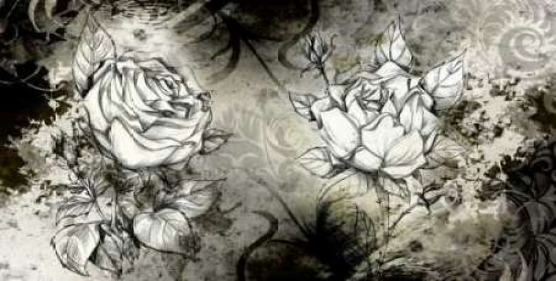 Retro Roses I Canvas Art - Susan P Willow (10 x 20)