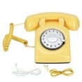 Retro Rotary Landline 60s Old Fashioned Classic Rotary Dial Wired Fixed