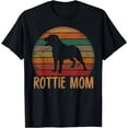 thumbnail image 1 of Retro Rottweiler Mom Gift Rott Dog Mother Pet Rottie Mama T-Shirt, 1 of 4