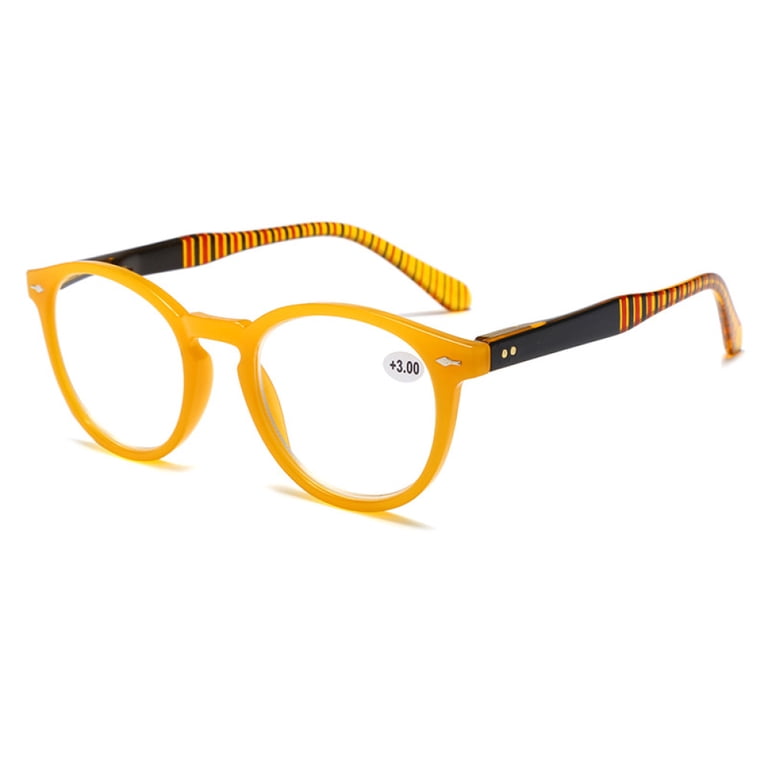 Retro Round Blue Light Blocking Reading Glasses with Spring Hinge Retro Round Blue Light Blocking Reading Glasses 4.00,HD  main image 3