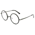 thumbnail image 1 of Retro Round Eyeglass Frames Spring Hinge Optical Metal Rx Vintage Spectacles, 1 of 3