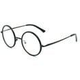 thumbnail image 1 of Retro Round Eyeglass Frames Spring Hinge Optical Metal Rx Vintage Spectacles, 1 of 3