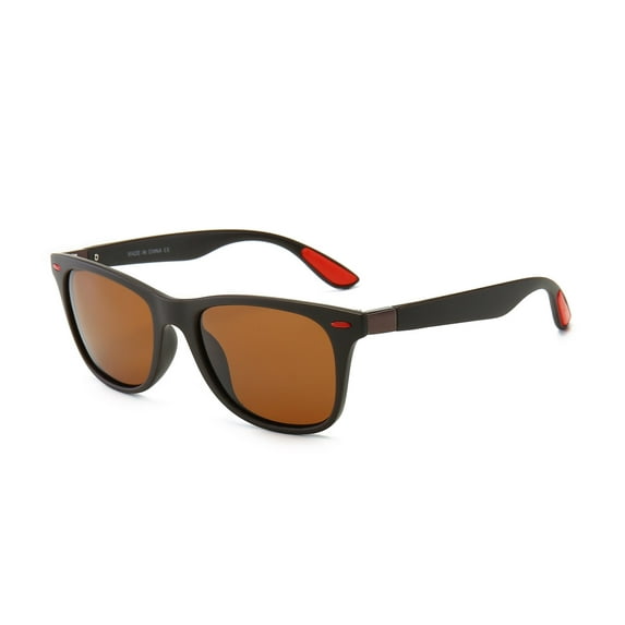Adult Retro Round Sunglasses Polarized UV400 PC Lens Black Frame Unisex Timeless Style for Everyday Wear Daily