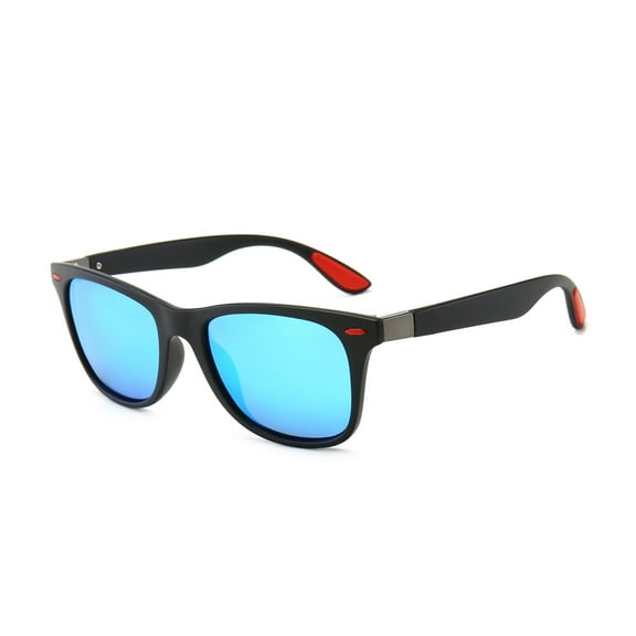 Adult Retro Round Sunglasses Polarized UV400 Protection PC Lens Frame Fashion Trend Hot Look Sunglasses Black Frame