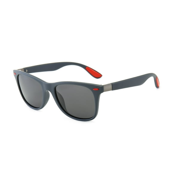 Adult Retro Round Sunglasses Polarized UV400 Protection PC Lens Frame Fashion Trend Hot Look Sunglasses Black Frame