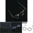 thumbnail image 1 of Retro Round Resin Lightweight Magnifying Presbyopic Reading Glasses Fatigue Relieve Strength2.5, 1 of 8