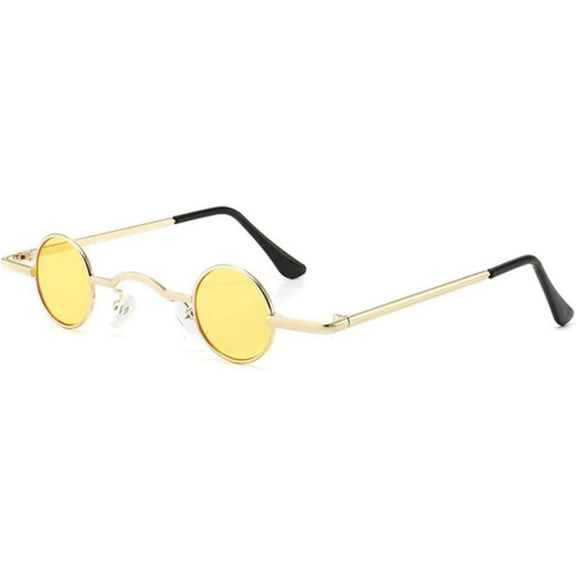 Retro Round Sunglasses For Women Men Punk Metal Small Frame Female Male Shades UV400 Eyeglasses
