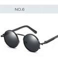 thumbnail image 1 of Round Sunglasses for Men Women with UV400 Protection Anti-Reflective Mirror Lenses Metal Frame Outdoor Eyewear Trendy, 1 of 1