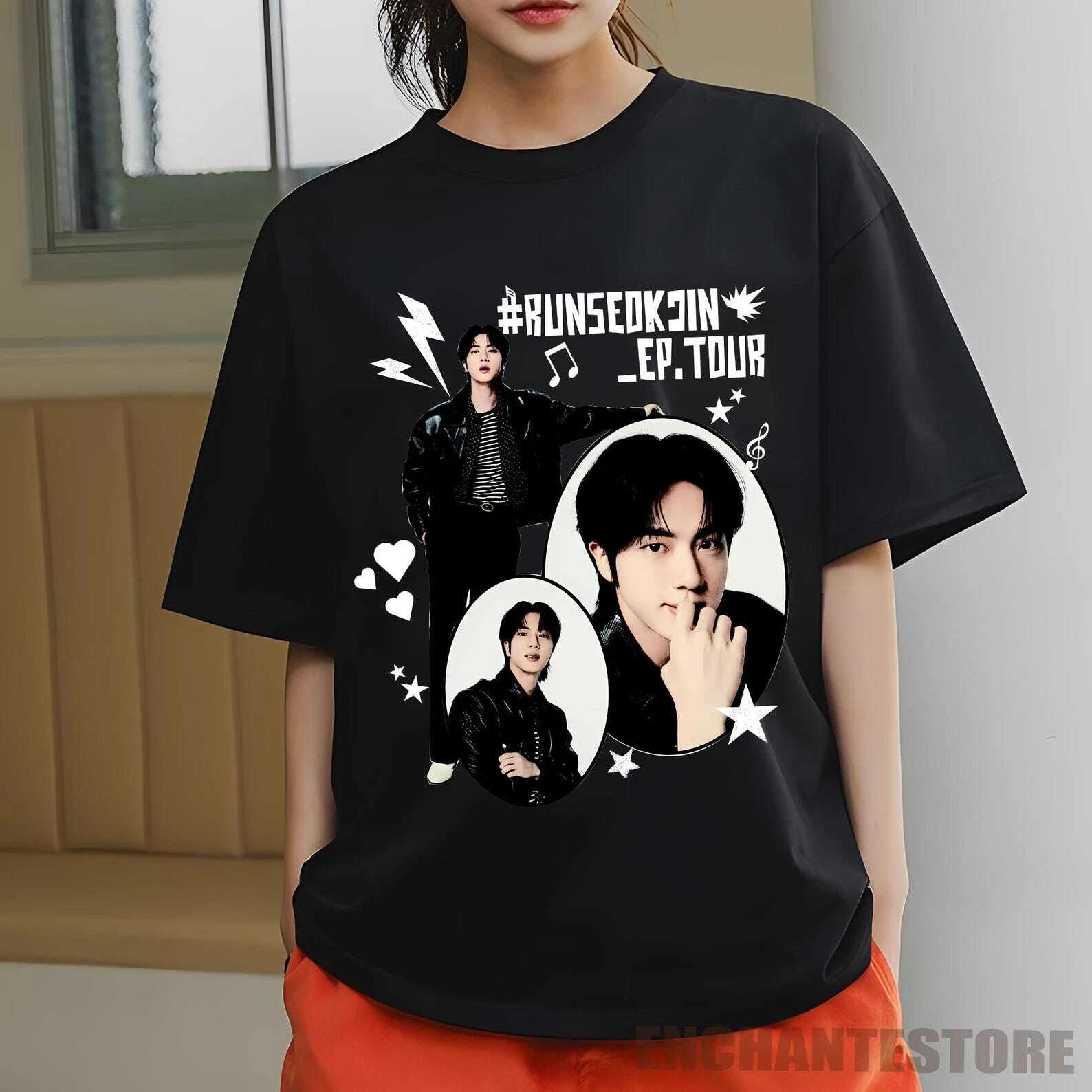 RUNSEOKJIN_EP.TOUR US Tシャツ M Run Seokjin ep Tour Shirt, Jin Tour 2025 Sweatshirt, Echo