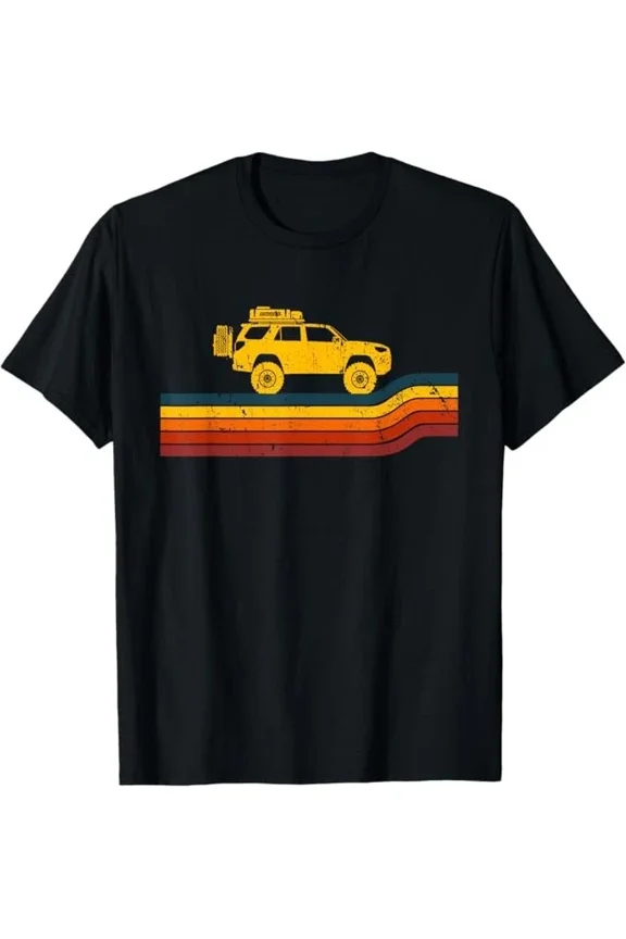 Retro Runner Tracks 4x4 Offload Camping Unisex T-Shirt up to size 5XL