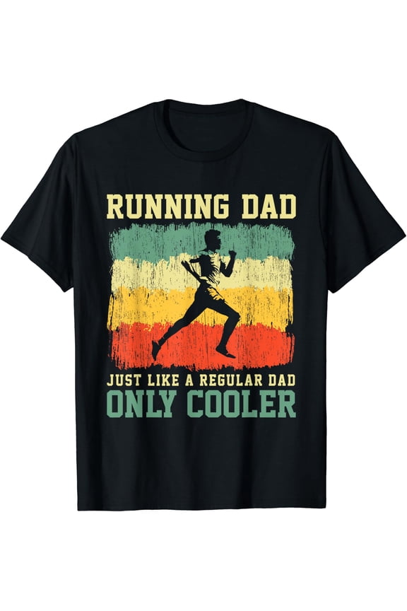 Retro Running Dad Runner Marathon Athlete Outfit T-Shirt All Size S-5Xl