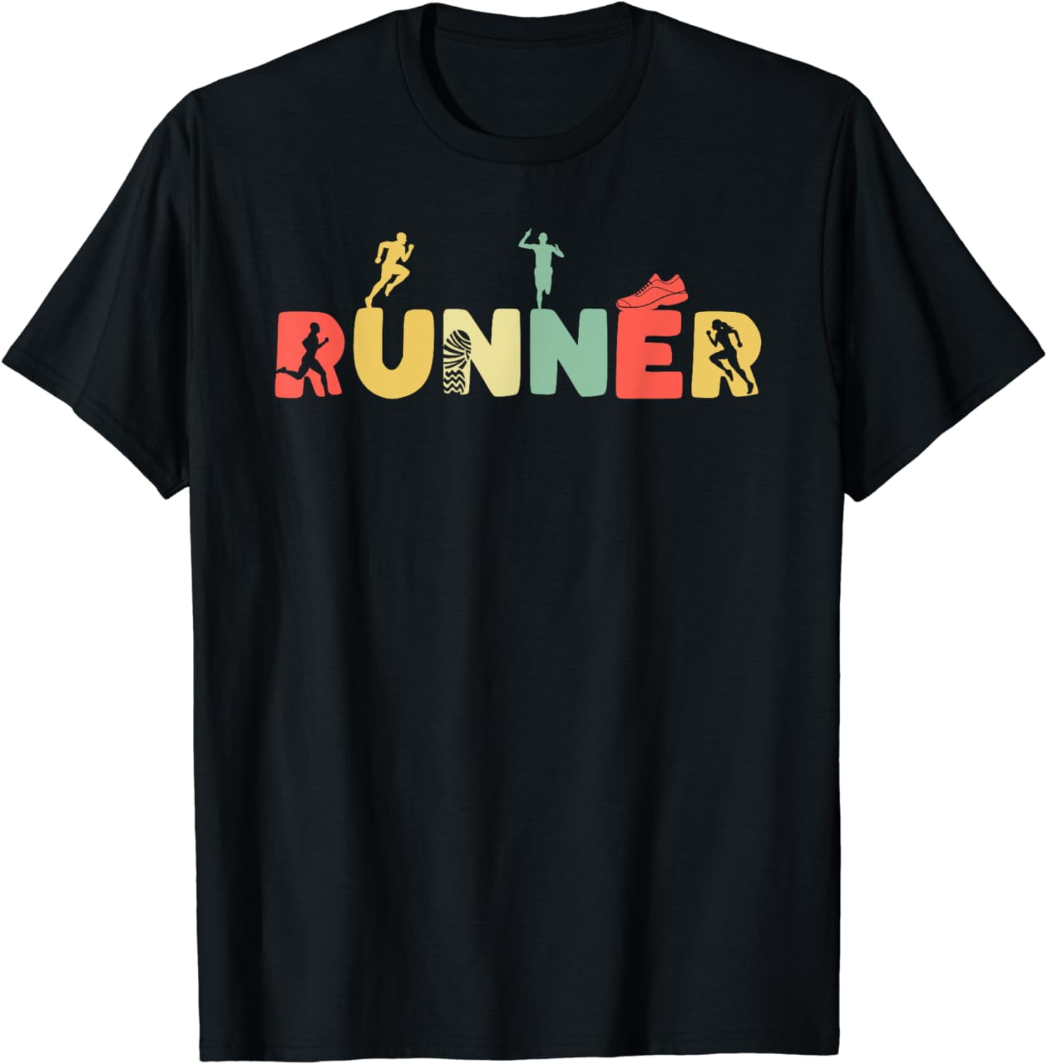 Retro Running Half Marathon Sport Vintage Runner TShirt