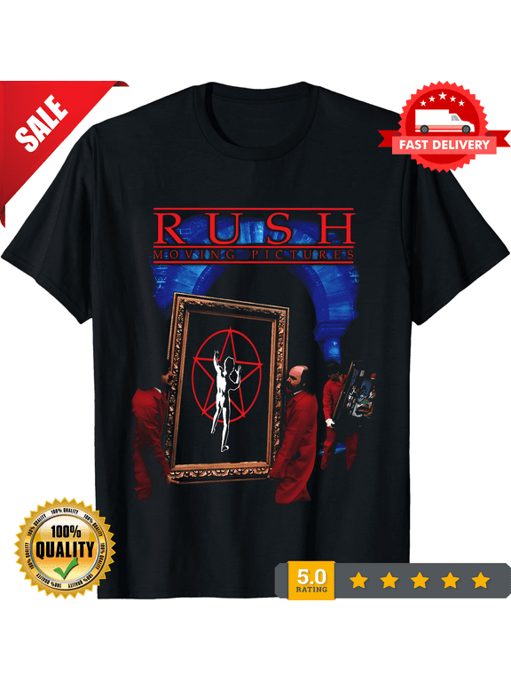 Retro Rush Moving Pictures T-Shirt OFFICIAL, NEW INSTOCK-TH79330