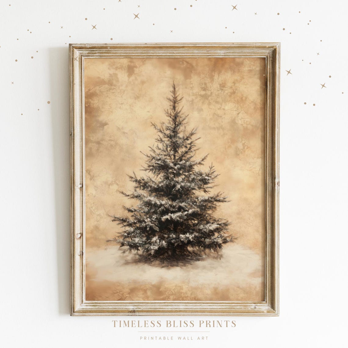 Retro Rustic Tree Printable Rustic Farmhouse Print Vintage Wall Art ...