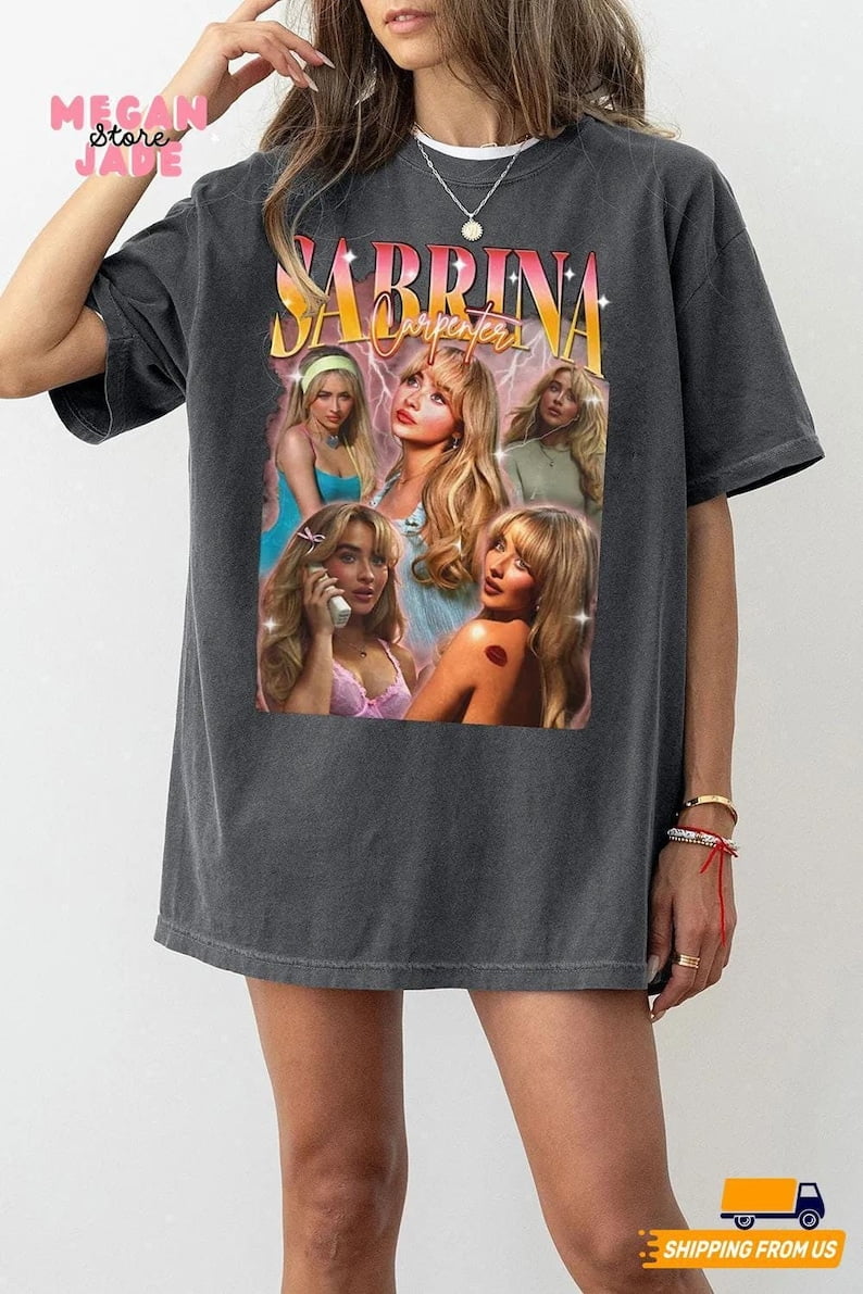 Retro Sabrina Carpenter 2024 Tour Graphic Shirt, Sabrina Carpenter Tour Sweatshirt, Sabrina Tee