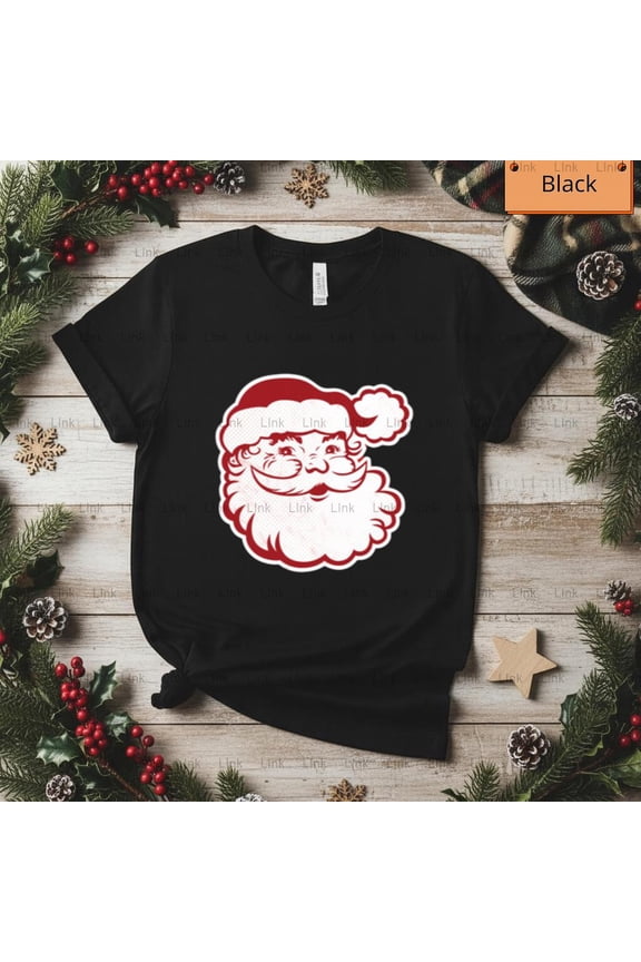 Retro Saint Nick Claus Logo Vintage Holiday Art Top Unisex T-Shirt, up to size 5XL