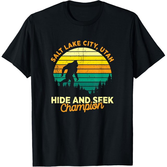 Retro Salt Lake City, Utah Big foot Souvenir TShirt