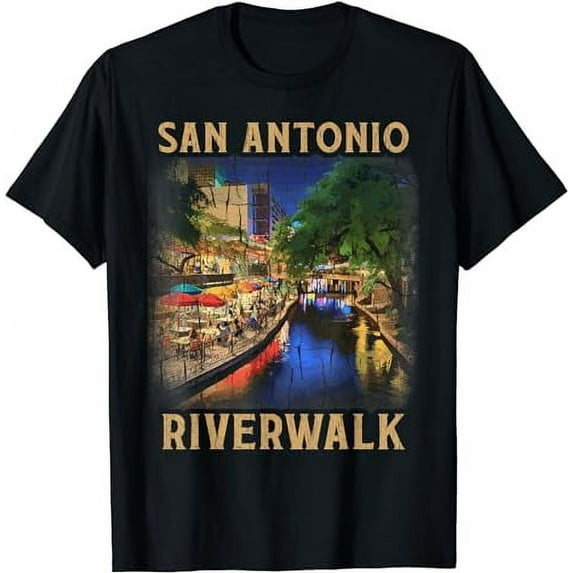 Retro San Antonio Riverwalk Shirt Vintage Texas River Walk T-Shirt
