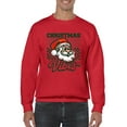thumbnail image 1 of Retro Santa Christmas Men's Sweatshirt, 1 of 4