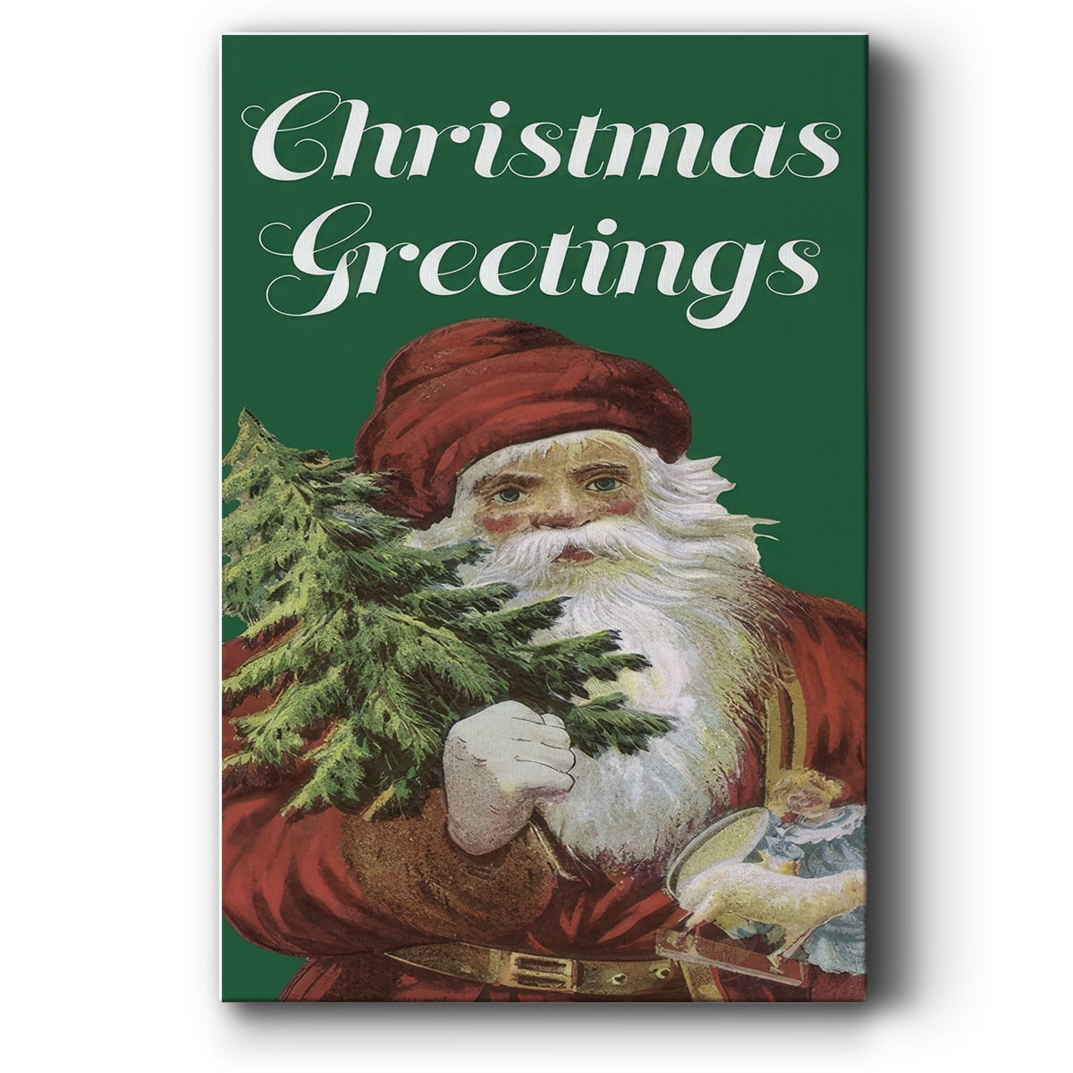 Retro Santa Claus II- Gallery Wrapped Canvas