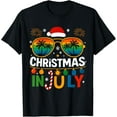 thumbnail image 1 of Retro Santa Claus Sunglasses Beach Christmas in July T-Shirt TShirt, 1 of 4