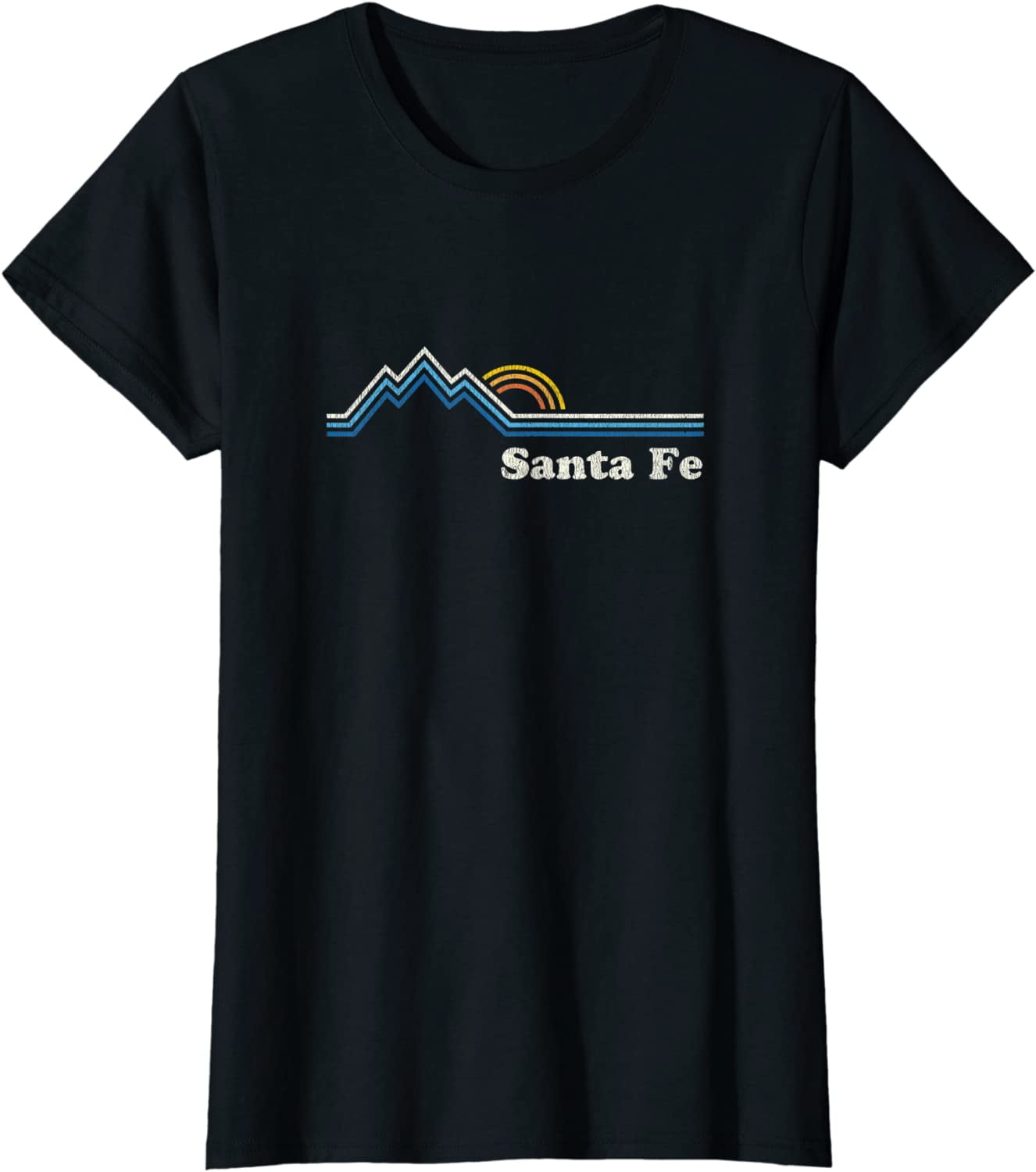 Retro Santa Fe New Mexico T Shirt Vintage Sunrise Mountains Retro Santa Fe New Mexico T Shirt Vintage Sunrise Mountains