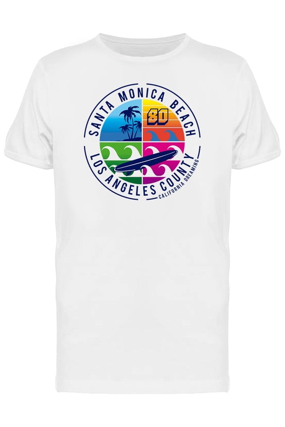 Retro Santa Monica La Graphic Tee Men's -Image by Shutterstock