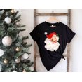 thumbnail image 1 of Retro Santa Shirt Womens Christmas Tee Cute Holiday Gift For Xmas Top, 1 of 5