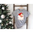 thumbnail image 1 of Retro Santa Shirt Womens Christmas Tee Cute Holiday Gift For Xmas Top, 1 of 5