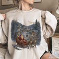 thumbnail image 1 of Retro Santa Sweatshirt, Vintage 90s Christmas Crewneck, Rustic Holiday Pullover, Cozy Winter Shirt, 1 of 4