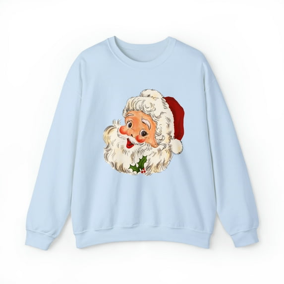 Retro Santa sweatshirt, Cute Christmas Santa sweater