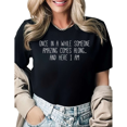 thumbnail image 1 of Retro Sarcastic Face Meme Graphic Tees Womans Casual Tshirt Tops Black/White S-5XL, 1 of 4