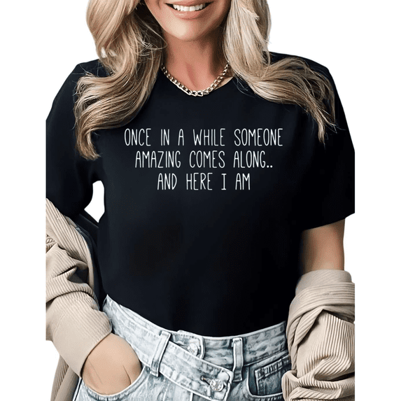 Retro Sarcastic Face Meme Graphic Tees Womans Casual Tshirt Tops Black/White S-5XL