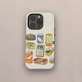 thumbnail image 1 of Retro Sardines Tinned Fish Collage Phone Case, Rustic Foodie Design with iPhone 17 to 11 Pro Max, 1 of 2