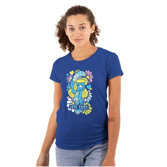 Retro Sassy Smurfette Love Corp Women's T Shirt Ladies Tee Brisco Brands L